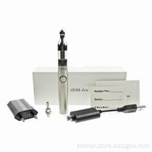 Top Quality Electronic Cigarette in Pure Stainless Steel, 650mAh Capacity